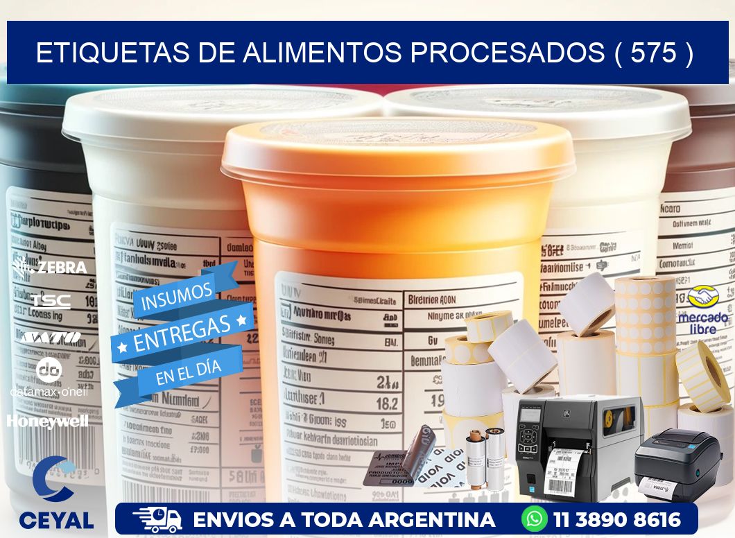 ETIQUETAS DE ALIMENTOS PROCESADOS ( 575 )