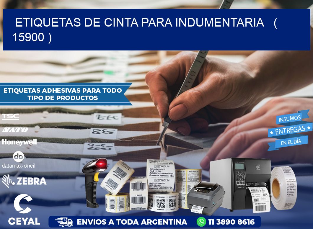 ETIQUETAS DE CINTA PARA INDUMENTARIA   ( 15900 )