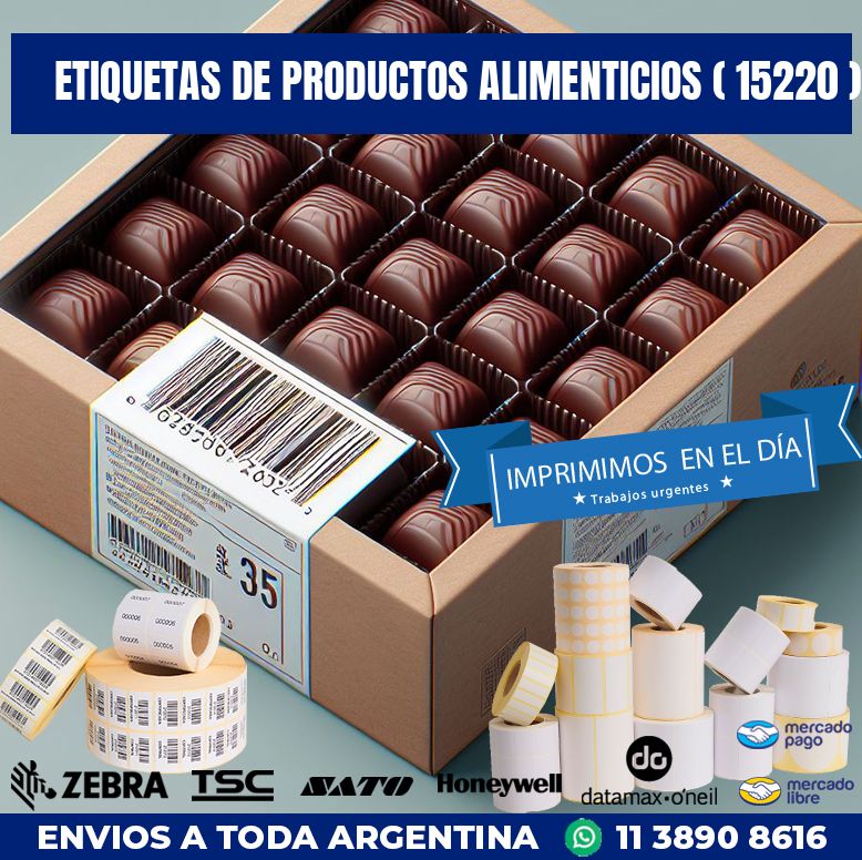 ETIQUETAS DE PRODUCTOS ALIMENTICIOS ( 15220 )