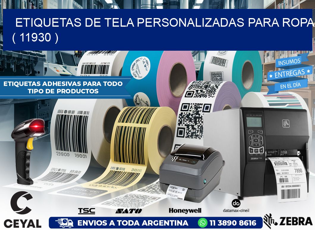 ETIQUETAS DE TELA PERSONALIZADAS PARA ROPA ( 11930 )