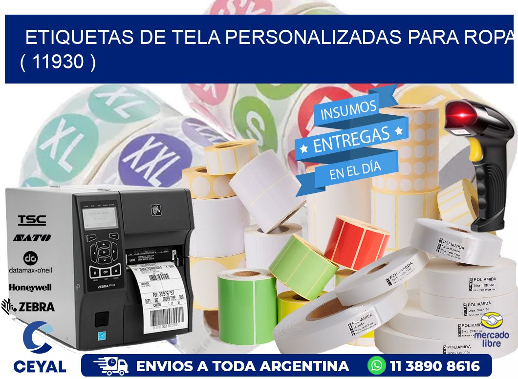 ETIQUETAS DE TELA PERSONALIZADAS PARA ROPA ( 11930 )