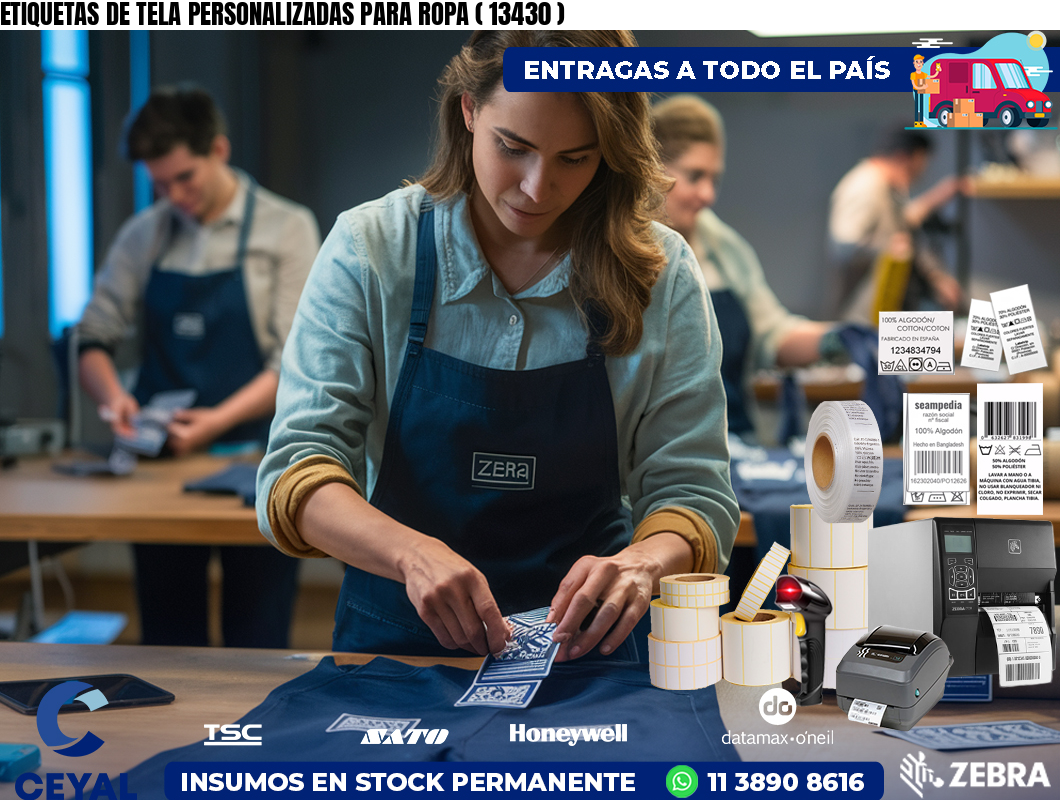 ETIQUETAS DE TELA PERSONALIZADAS PARA ROPA ( 13430 )