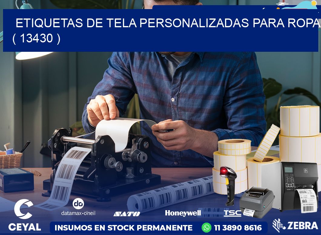 ETIQUETAS DE TELA PERSONALIZADAS PARA ROPA ( 13430 )