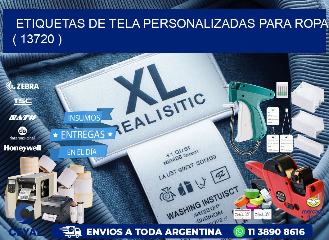 ETIQUETAS DE TELA PERSONALIZADAS PARA ROPA ( 13720 )