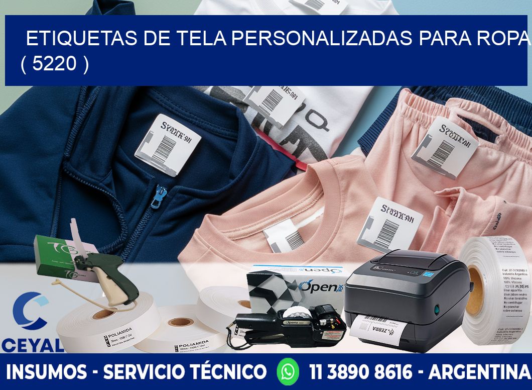 ETIQUETAS DE TELA PERSONALIZADAS PARA ROPA ( 5220 )