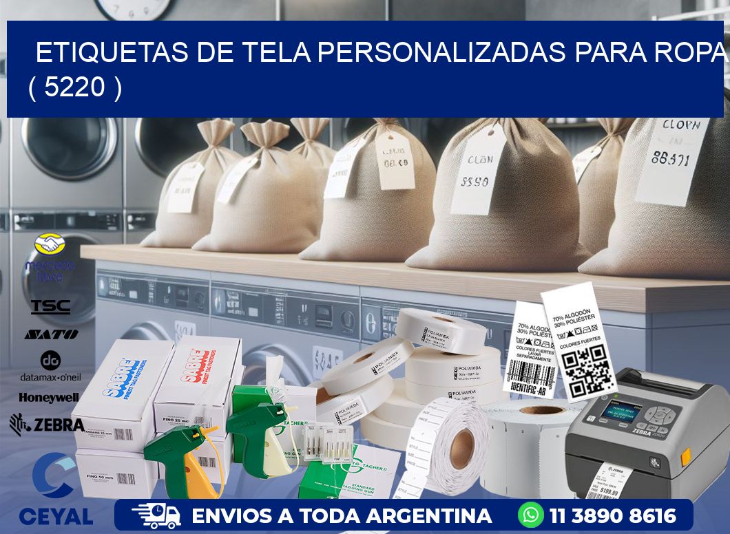 ETIQUETAS DE TELA PERSONALIZADAS PARA ROPA ( 5220 )