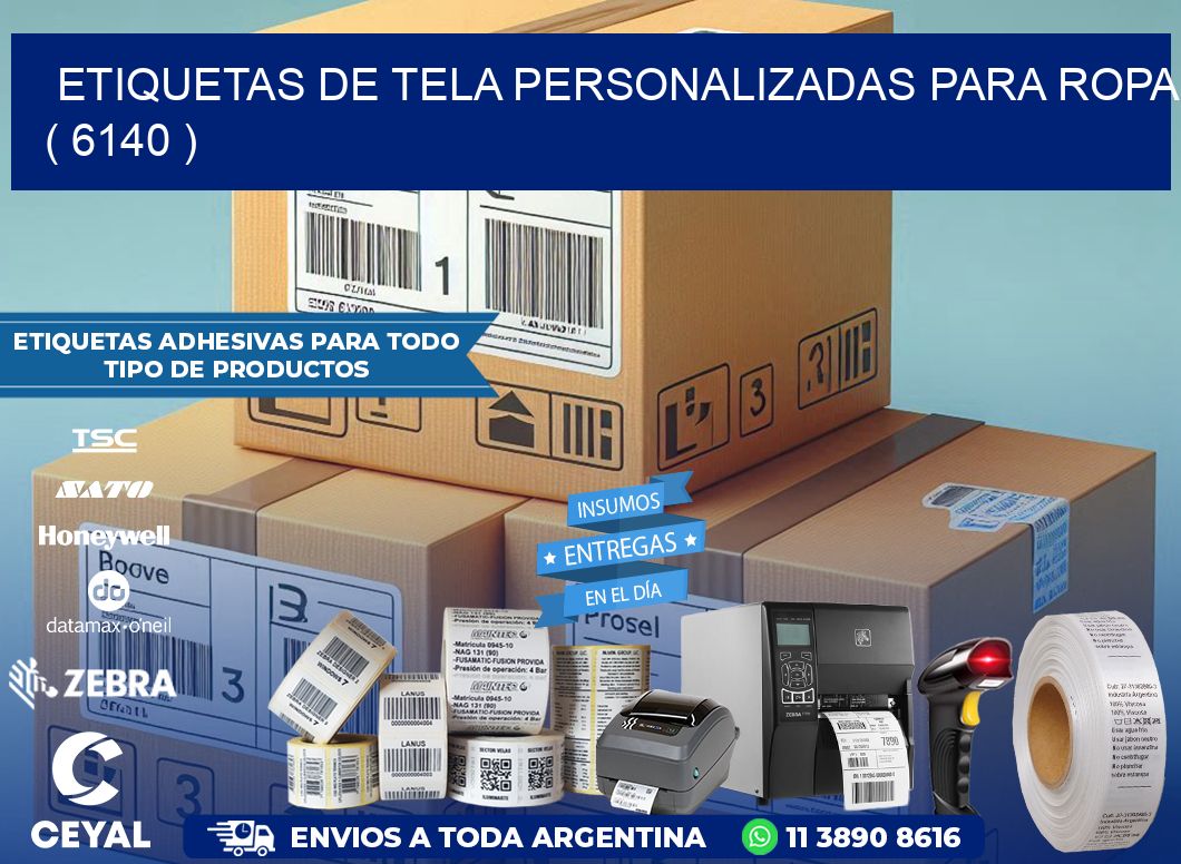 ETIQUETAS DE TELA PERSONALIZADAS PARA ROPA ( 6140 )