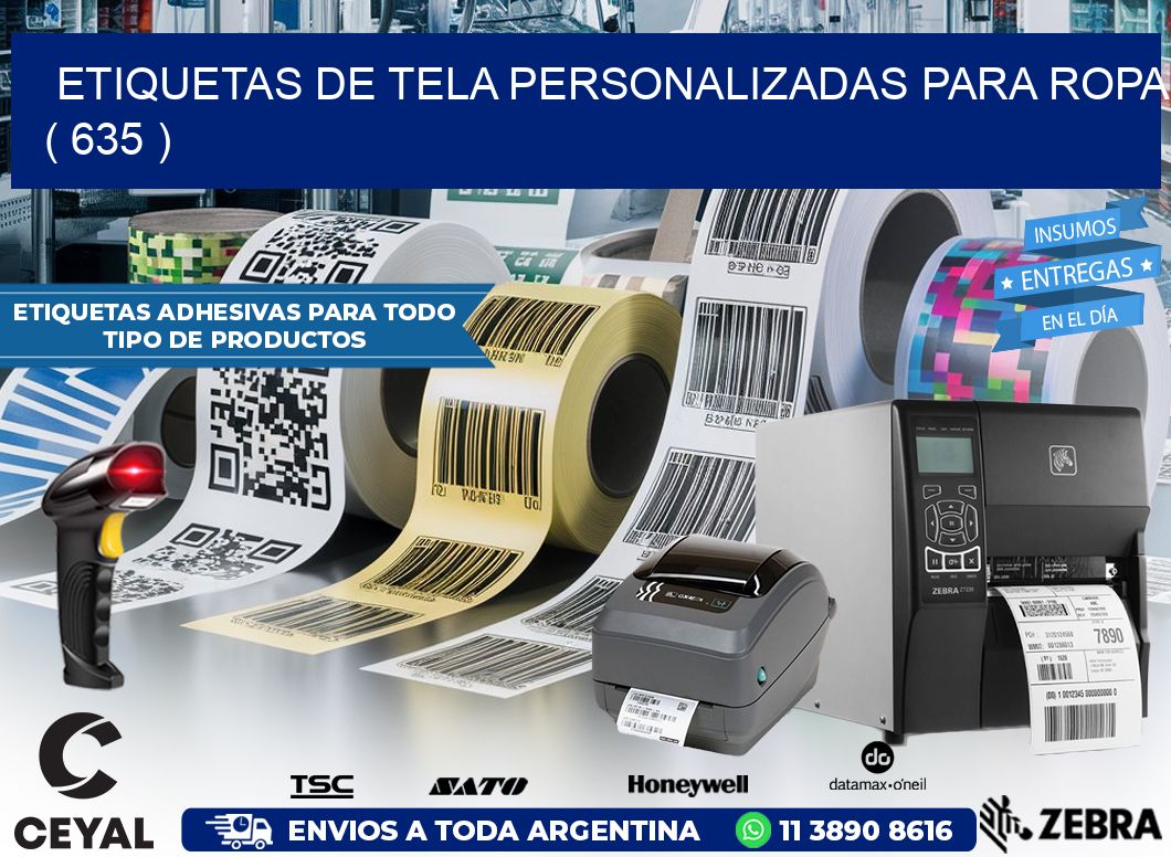 ETIQUETAS DE TELA PERSONALIZADAS PARA ROPA ( 635 )