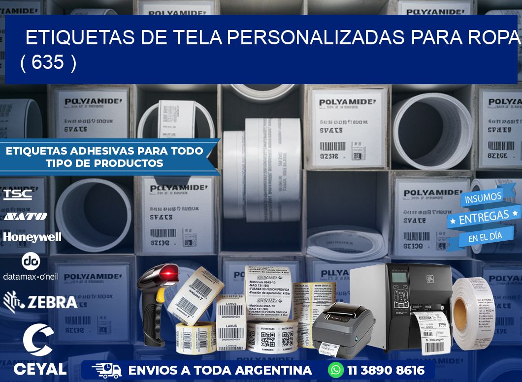 ETIQUETAS DE TELA PERSONALIZADAS PARA ROPA ( 635 )