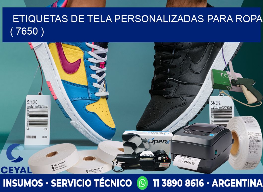 ETIQUETAS DE TELA PERSONALIZADAS PARA ROPA ( 7650 )