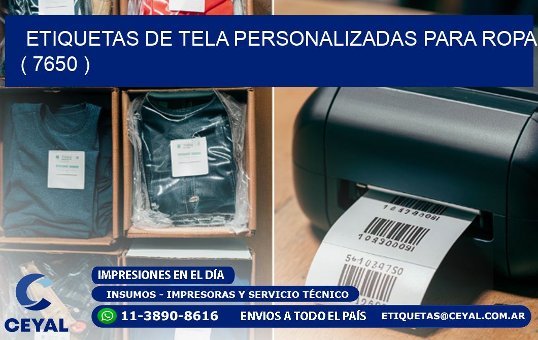ETIQUETAS DE TELA PERSONALIZADAS PARA ROPA ( 7650 )