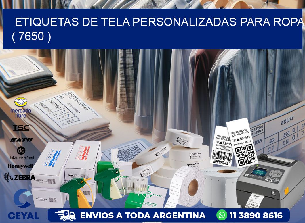 ETIQUETAS DE TELA PERSONALIZADAS PARA ROPA ( 7650 )