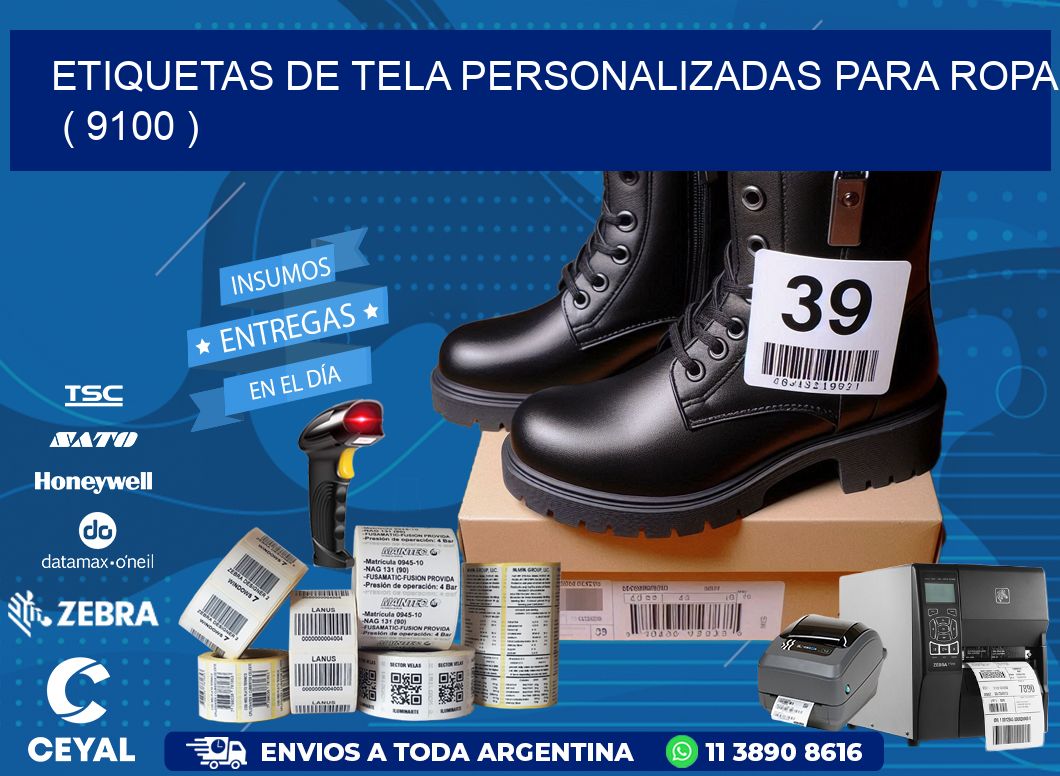 ETIQUETAS DE TELA PERSONALIZADAS PARA ROPA   ( 9100 )