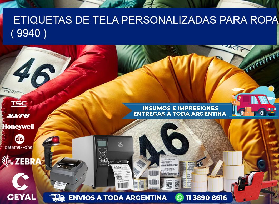 ETIQUETAS DE TELA PERSONALIZADAS PARA ROPA ( 9940 )