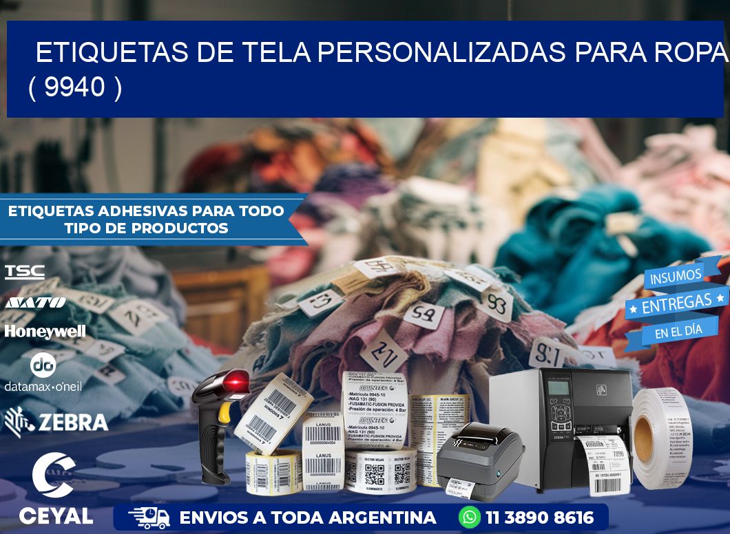 ETIQUETAS DE TELA PERSONALIZADAS PARA ROPA ( 9940 )