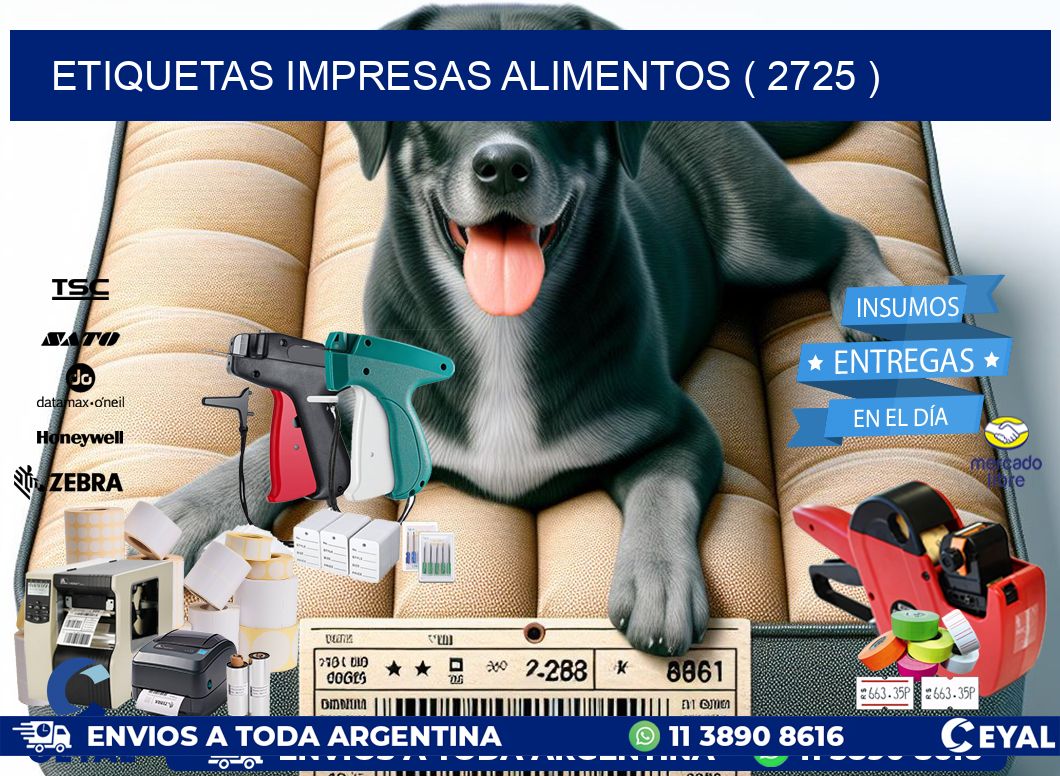 ETIQUETAS IMPRESAS ALIMENTOS ( 2725 )