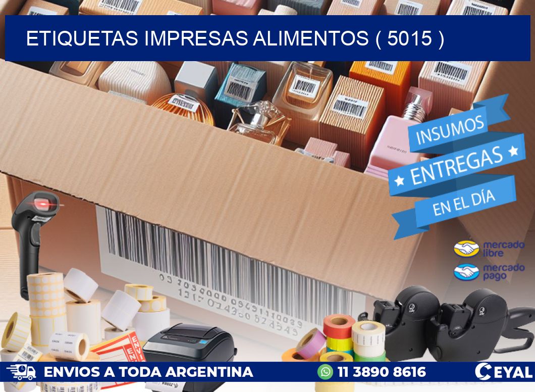 ETIQUETAS IMPRESAS ALIMENTOS ( 5015 )