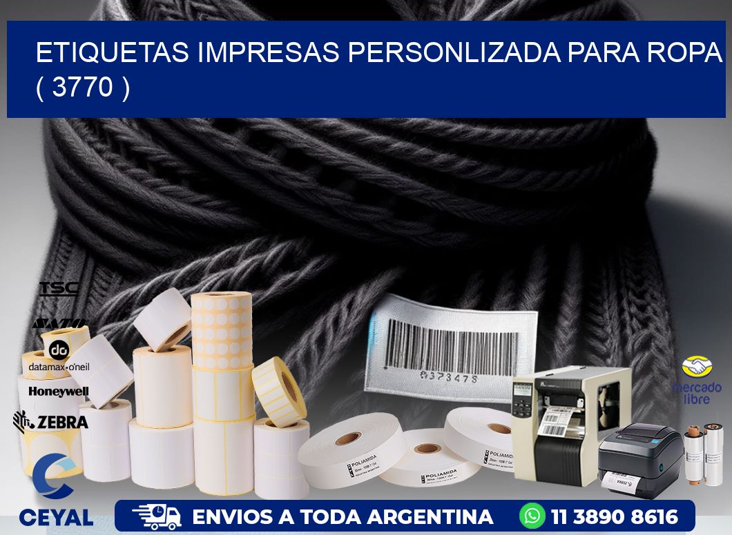 ETIQUETAS IMPRESAS PERSONLIZADA PARA ROPA   ( 3770 )