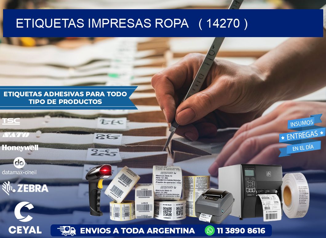 ETIQUETAS IMPRESAS ROPA   ( 14270 )