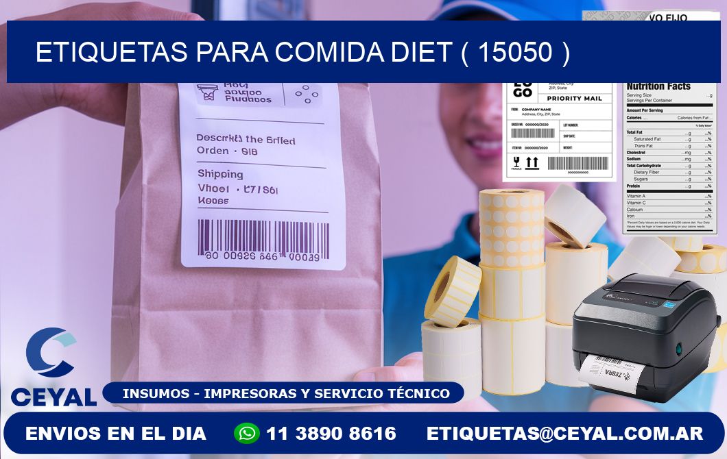 ETIQUETAS PARA COMIDA DIET ( 15050 )