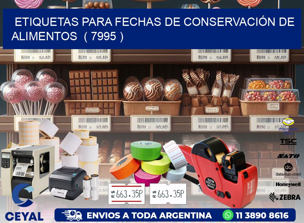 ETIQUETAS PARA FECHAS DE CONSERVACIÓN DE ALIMENTOS  ( 7995 )