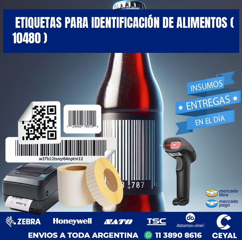 ETIQUETAS PARA IDENTIFICACIÓN DE ALIMENTOS ( 10480 )