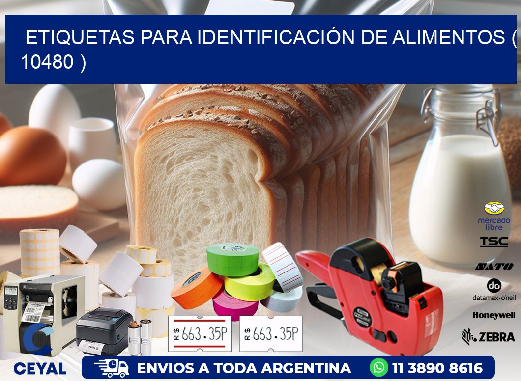 ETIQUETAS PARA IDENTIFICACIÓN DE ALIMENTOS ( 10480 )