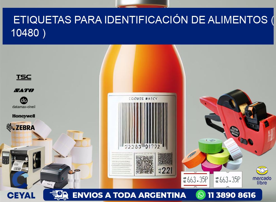 ETIQUETAS PARA IDENTIFICACIÓN DE ALIMENTOS ( 10480 )
