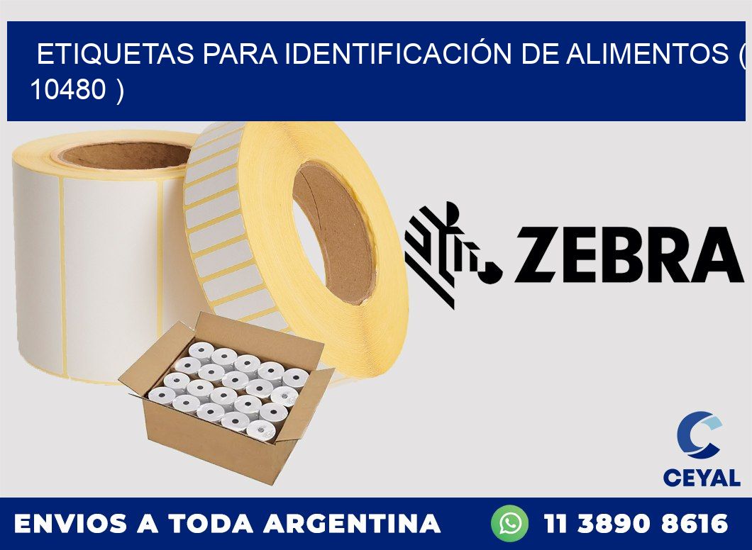 ETIQUETAS PARA IDENTIFICACIÓN DE ALIMENTOS ( 10480 )