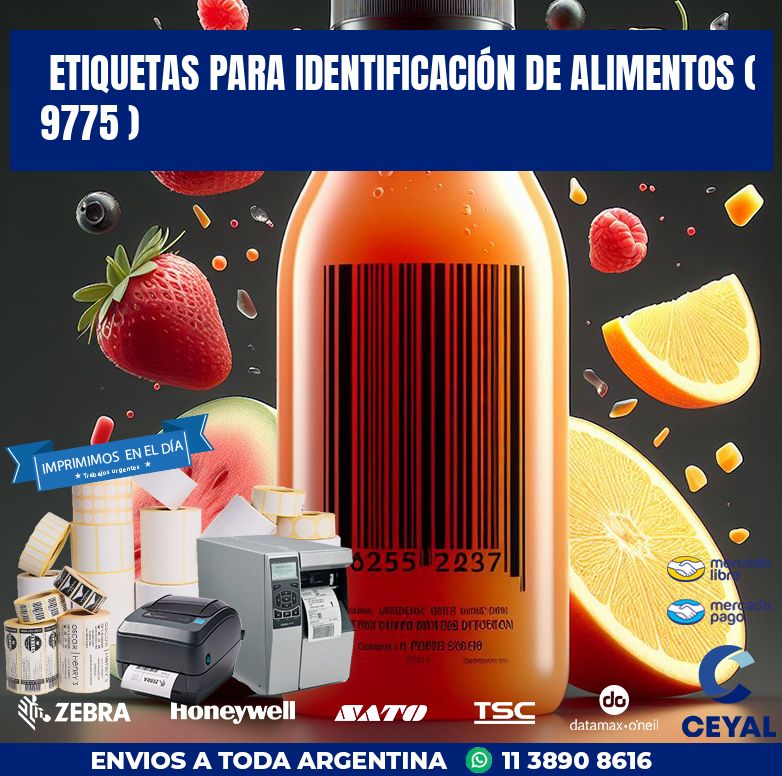 ETIQUETAS PARA IDENTIFICACIÓN DE ALIMENTOS ( 9775 )