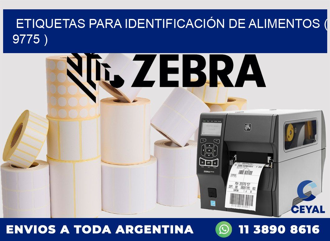 ETIQUETAS PARA IDENTIFICACIÓN DE ALIMENTOS ( 9775 )