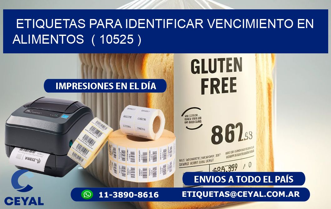 ETIQUETAS PARA IDENTIFICAR VENCIMIENTO EN ALIMENTOS  ( 10525 )