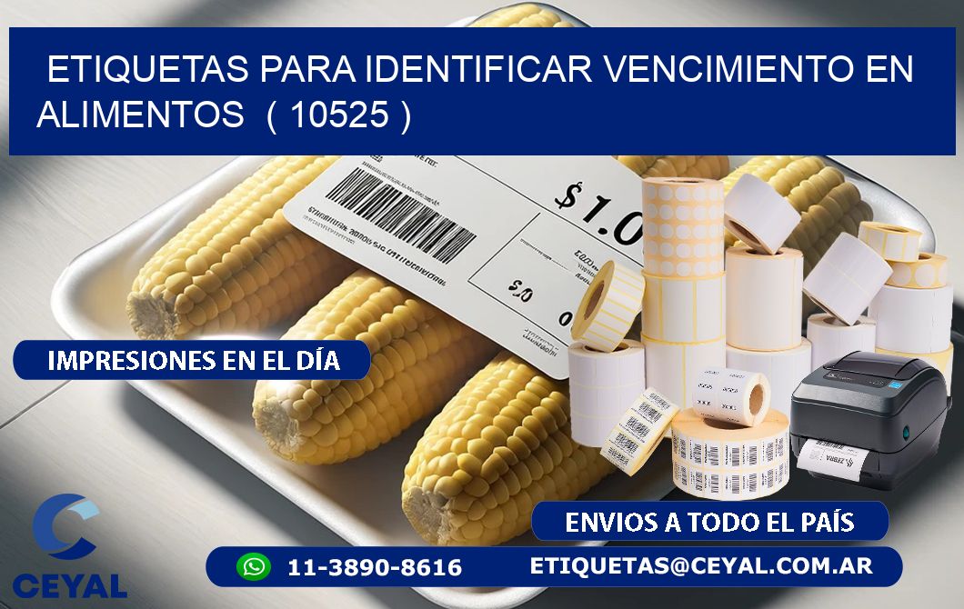 ETIQUETAS PARA IDENTIFICAR VENCIMIENTO EN ALIMENTOS  ( 10525 )