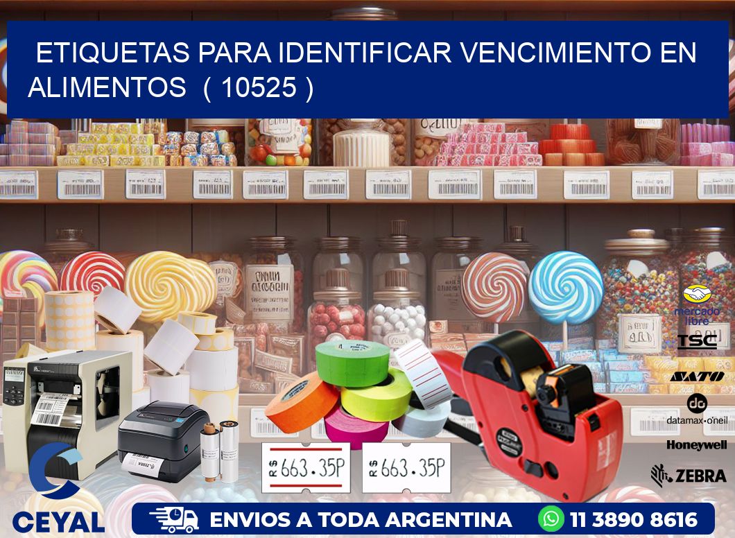 ETIQUETAS PARA IDENTIFICAR VENCIMIENTO EN ALIMENTOS  ( 10525 )