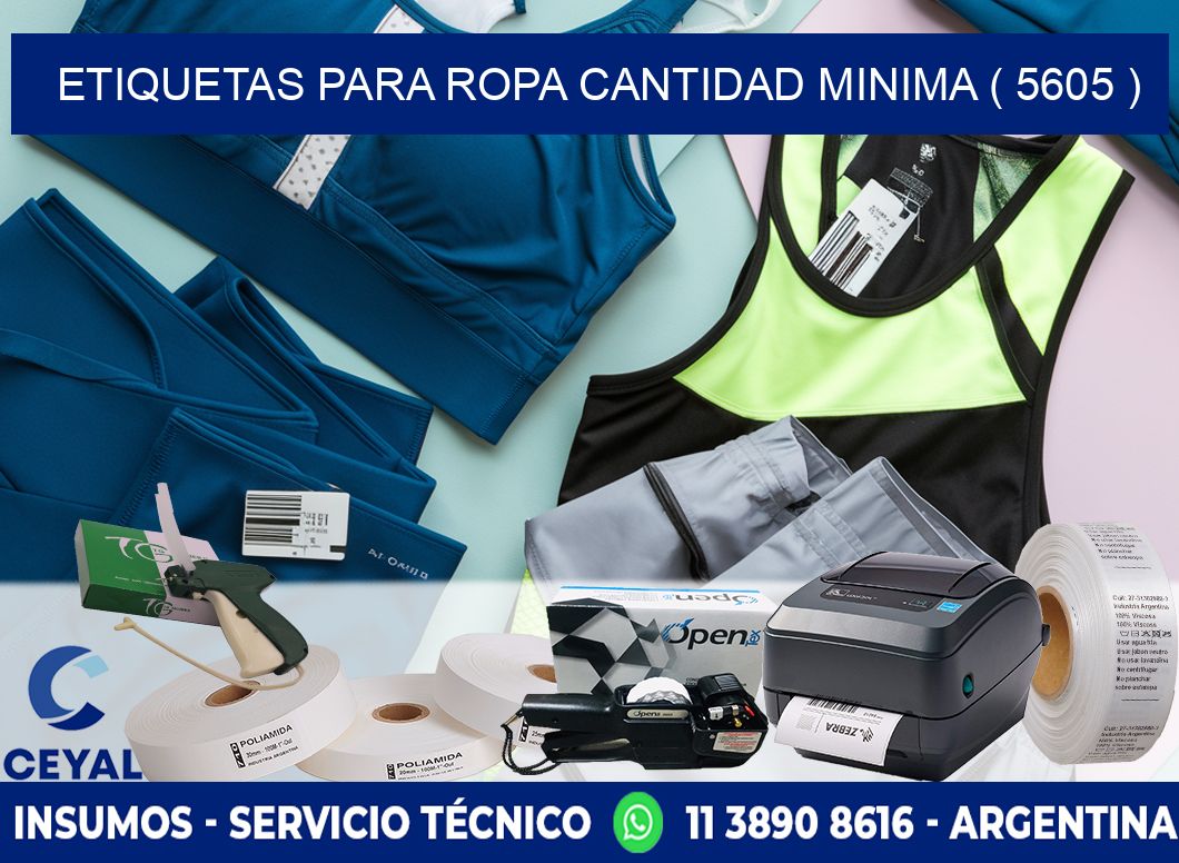 ETIQUETAS PARA ROPA CANTIDAD MINIMA ( 5605 )
