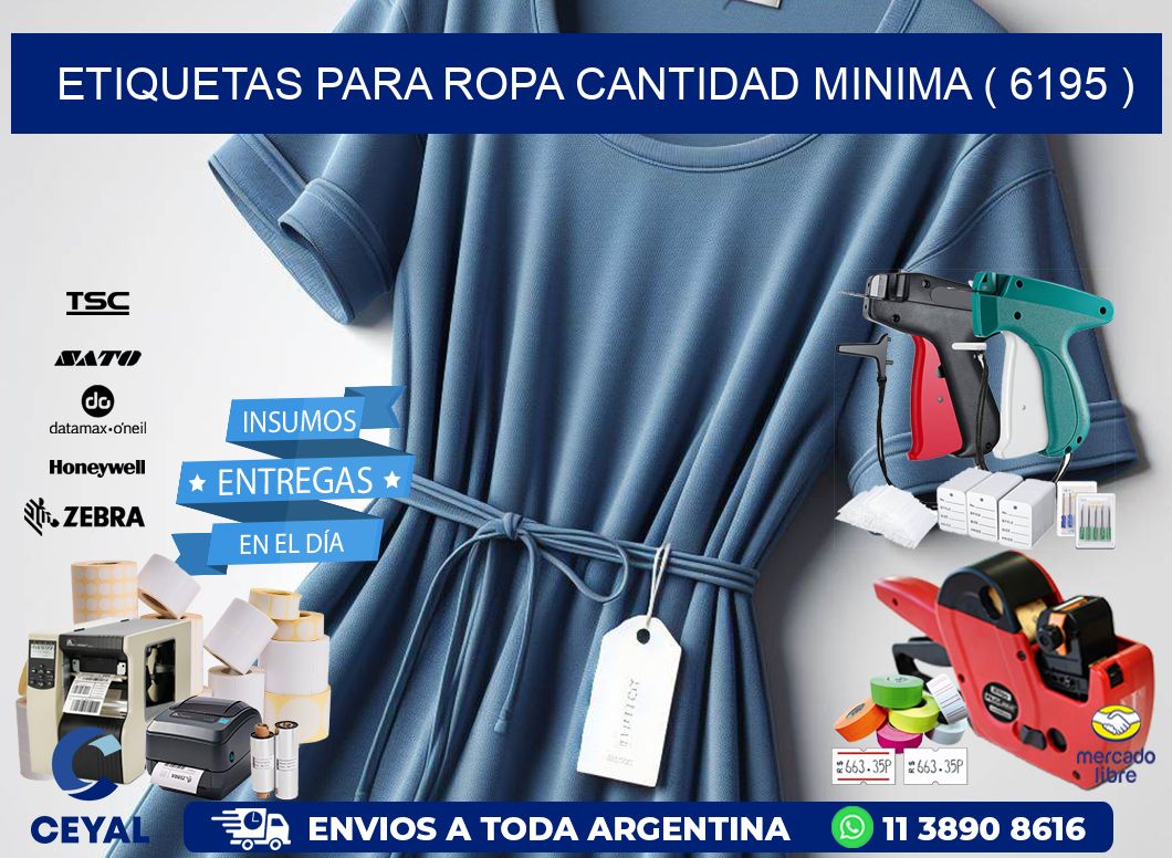 ETIQUETAS PARA ROPA CANTIDAD MINIMA ( 6195 )