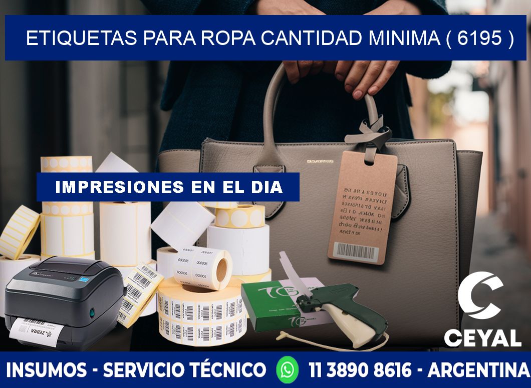 ETIQUETAS PARA ROPA CANTIDAD MINIMA ( 6195 )