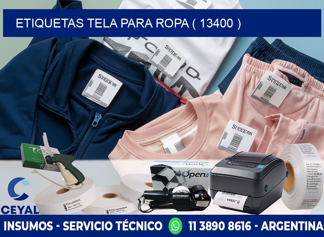 ETIQUETAS TELA PARA ROPA ( 13400 )