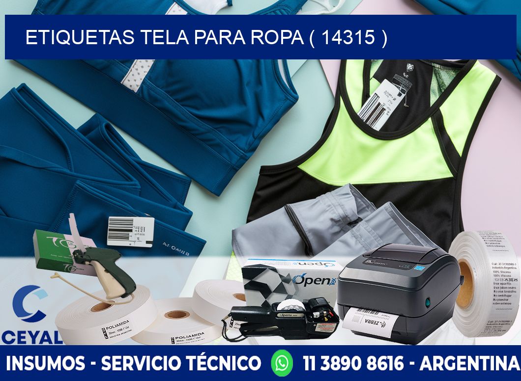 ETIQUETAS TELA PARA ROPA ( 14315 )