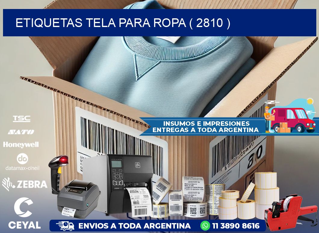 ETIQUETAS TELA PARA ROPA ( 2810 )