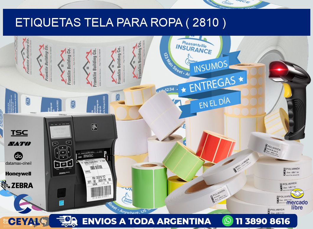 ETIQUETAS TELA PARA ROPA ( 2810 )