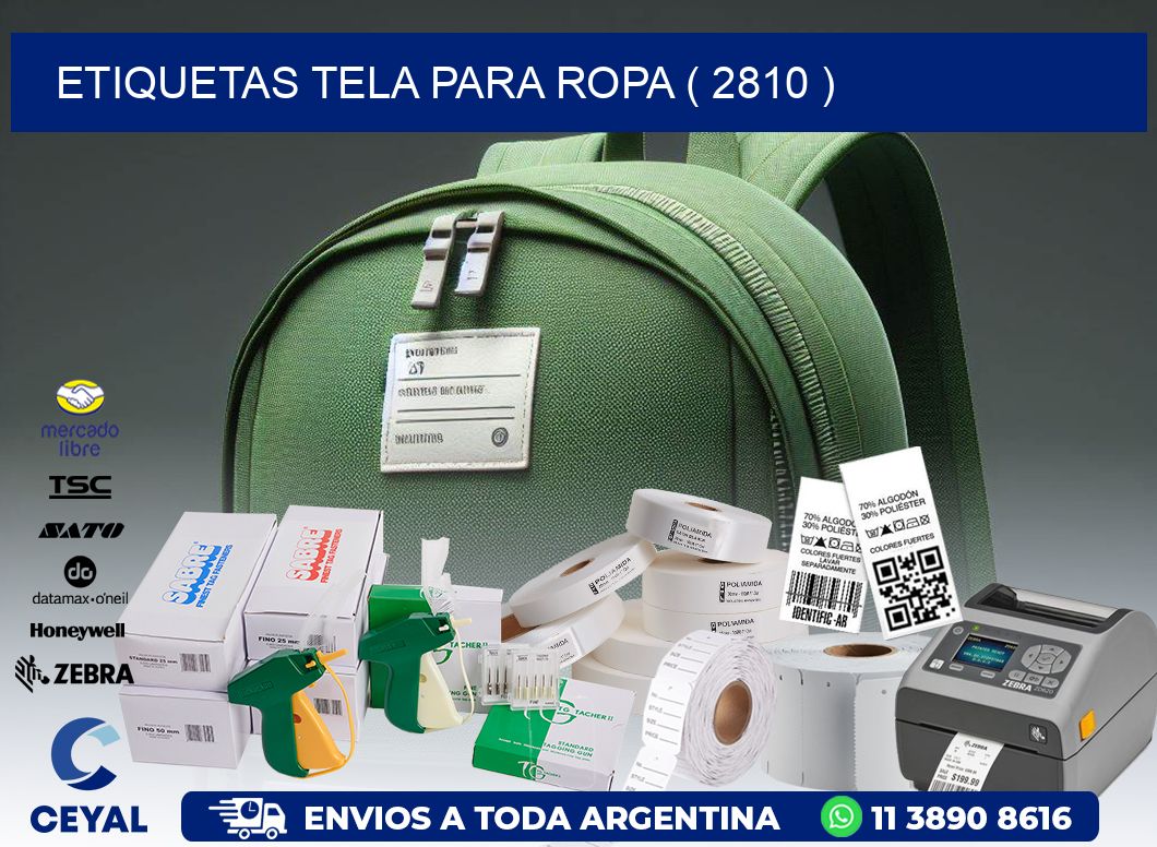 ETIQUETAS TELA PARA ROPA ( 2810 )