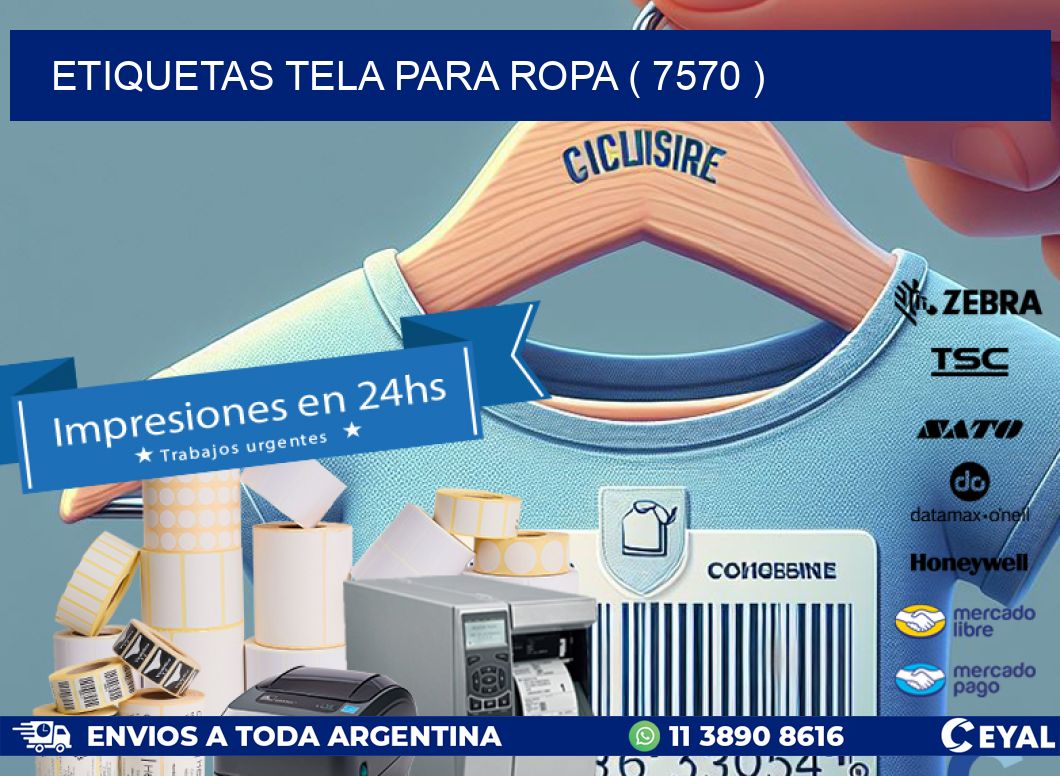 ETIQUETAS TELA PARA ROPA ( 7570 )