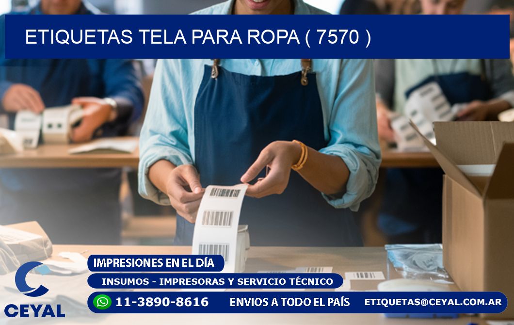 ETIQUETAS TELA PARA ROPA ( 7570 )