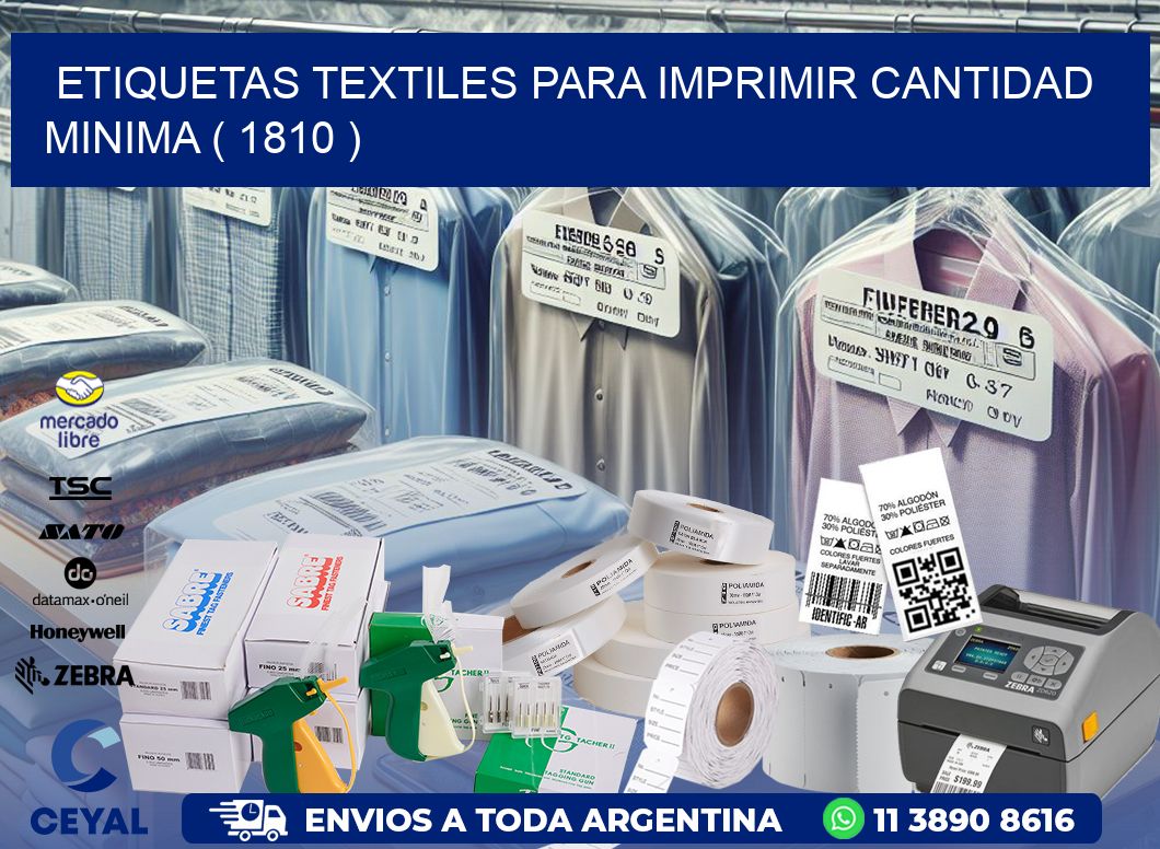 ETIQUETAS TEXTILES PARA IMPRIMIR CANTIDAD MINIMA ( 1810 )