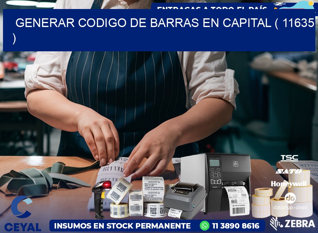 GENERAR CODIGO DE BARRAS EN CAPITAL ( 11635 )