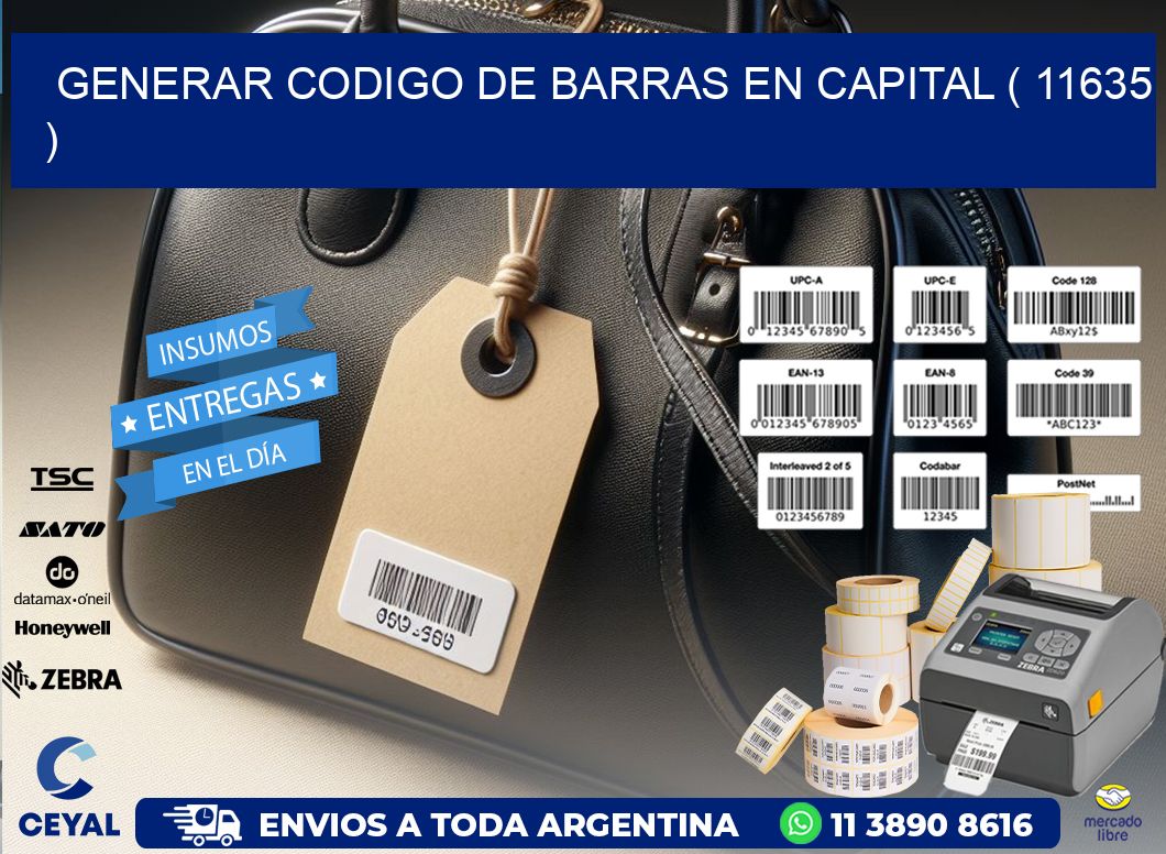 GENERAR CODIGO DE BARRAS EN CAPITAL ( 11635 )