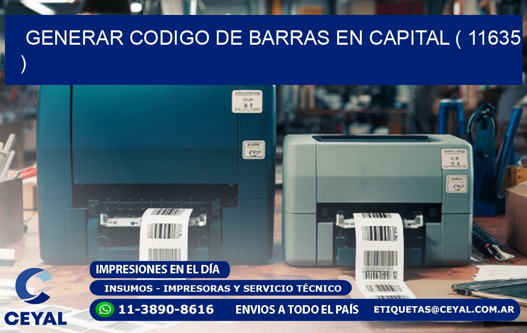GENERAR CODIGO DE BARRAS EN CAPITAL ( 11635 )