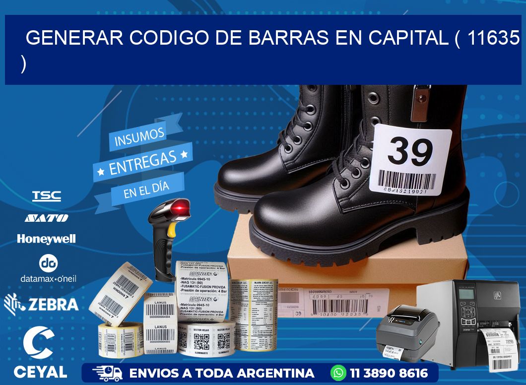 GENERAR CODIGO DE BARRAS EN CAPITAL ( 11635 )
