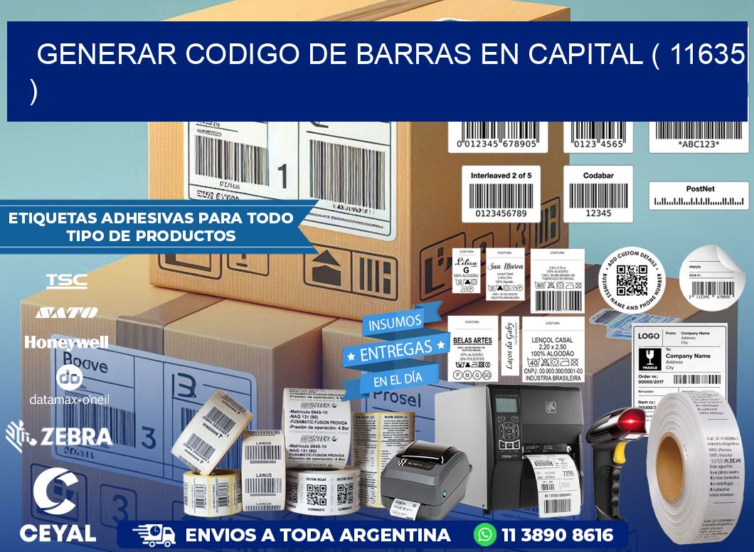 GENERAR CODIGO DE BARRAS EN CAPITAL ( 11635 )